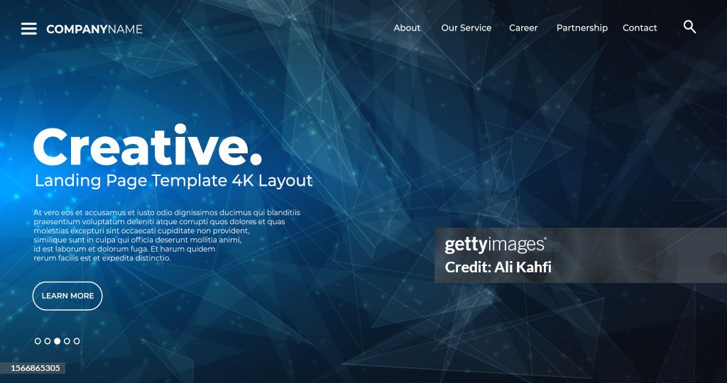 4k Landing Page Template Abstract Dynamic Modern Futuristic Multi