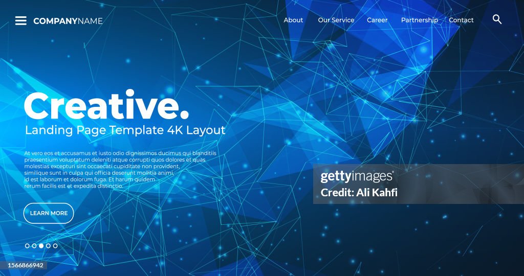 4k Landing Page Template Abstract Dynamic Modern Futuristic Multi