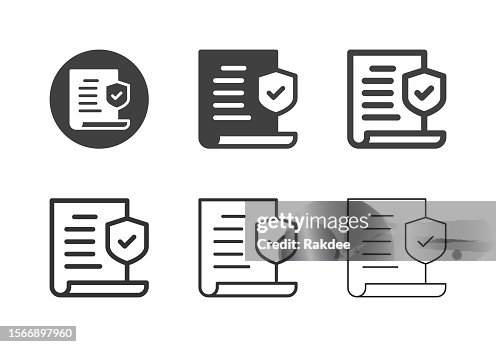 Insurance Policy Icons - Multi Series Insurance Policy Icons - Multi Series