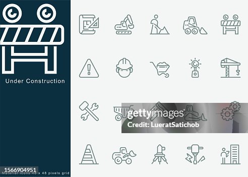 Under Engineering Development Sign Under Construction Engineering Architecture Buildings Repair Renovation ...