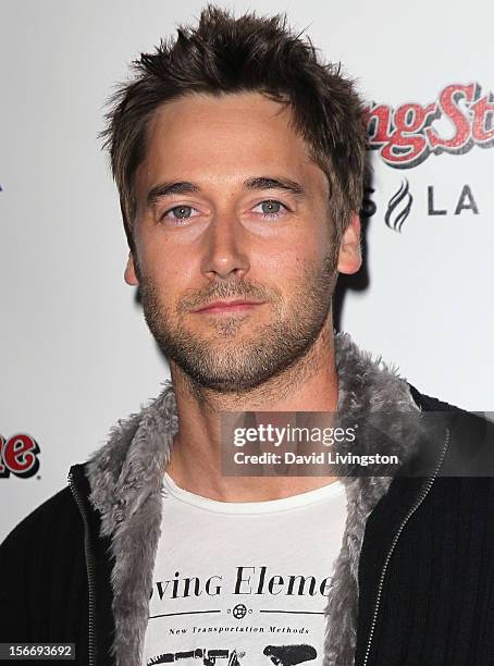 Actor Ryan Eggold attends Rolling Stone Magazine's 2012 American Music Awards VIP After Party presented by Nokia and Rdio at the Rolling Stone...