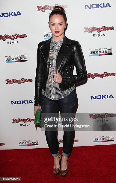 Actress Kaylee DeFer attends Rolling Stone Magazine's 2012 American Music Awards VIP After Party presented by Nokia and Rdio at the Rolling Stone...