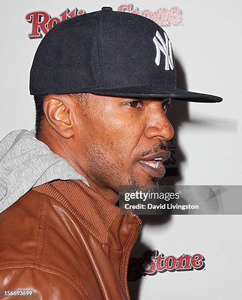 Actor Jamie Foxx attends Rolling Stone Magazine's 2012 American Music Awards VIP After Party presented by Nokia and Rdio at the Rolling Stone...