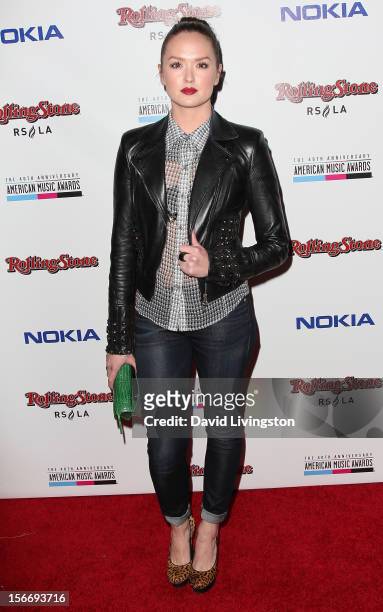 Actress Kaylee DeFer attends Rolling Stone Magazine's 2012 American Music Awards VIP After Party presented by Nokia and Rdio at the Rolling Stone...