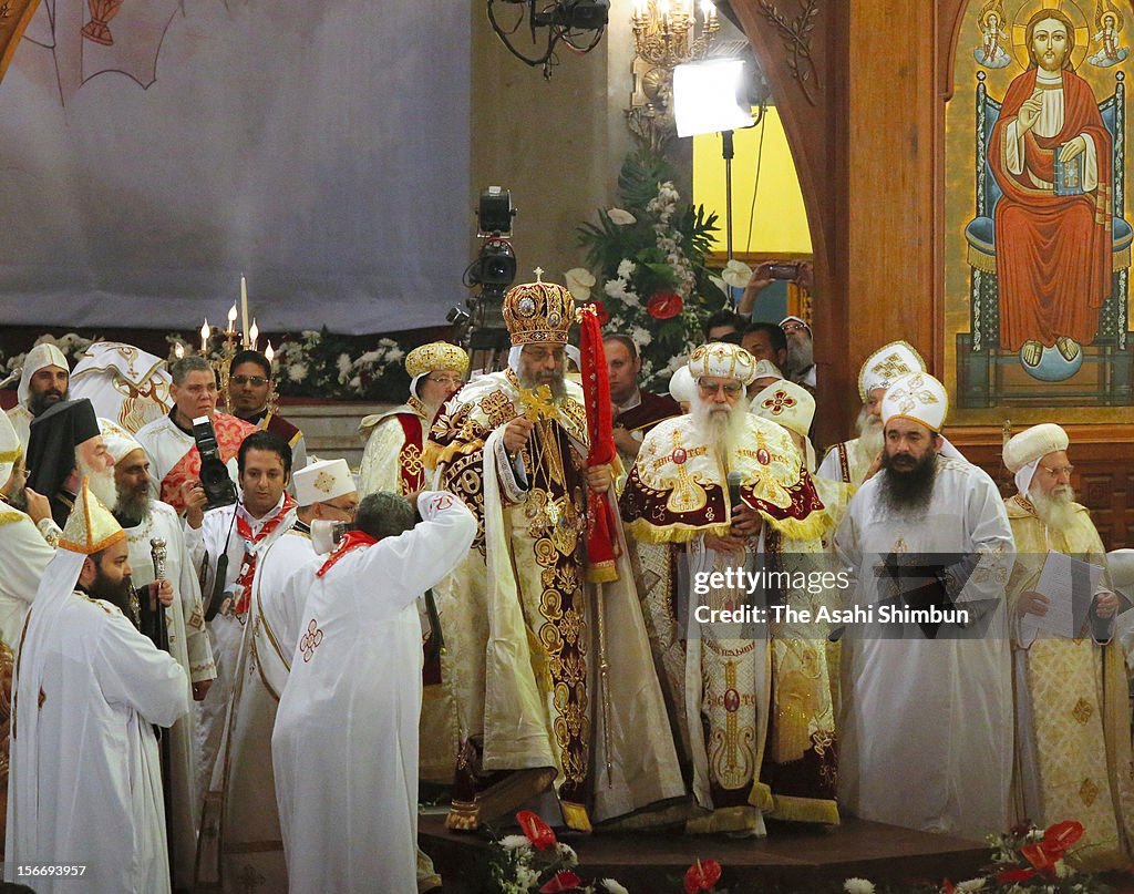 Coptic Christian Pope Tawadros II Enthroned