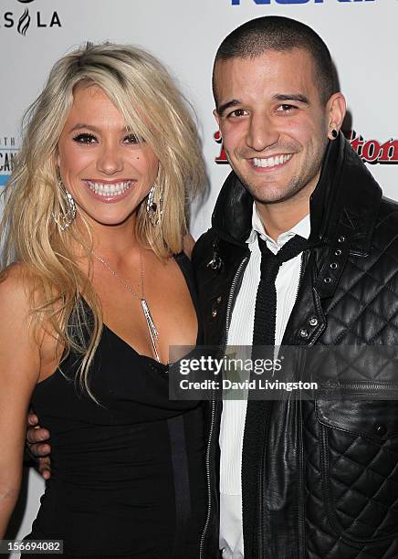 Personality Mark Ballas and guest attend Rolling Stone Magazine's 2012 American Music Awards VIP After Party presented by Nokia and Rdio at the...