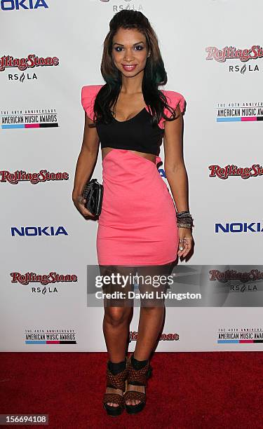 Actress Marisa Lauren attends Rolling Stone Magazine's 2012 American Music Awards VIP After Party presented by Nokia and Rdio at the Rolling Stone...