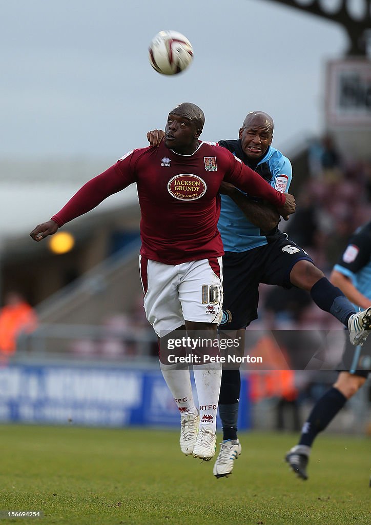 Northampton Town v Wycombe Wanderers - npower League Two