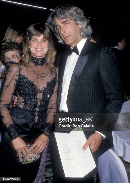 Actress Katharine Ross and actor Sam Elliott attend the Second Annual Monterey Film Festival - Golden Cypress Award to James Stewart on February 21,...