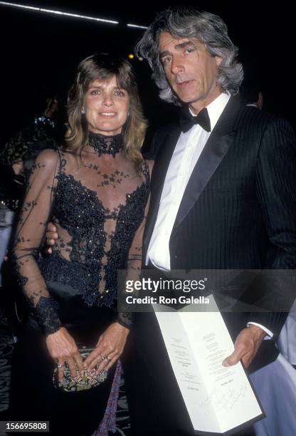 Actress Katharine Ross and actor Sam Elliott attend the Second Annual Monterey Film Festival - Golden Cypress Award to James Stewart on February 21,...