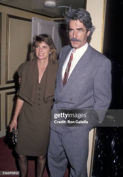 Actor Sam Elliott and actress Katharine Ross the Hollywood Women's Press Club's 48th Annual Golden Apple Awards on December 11, 1988 at the Beverly...