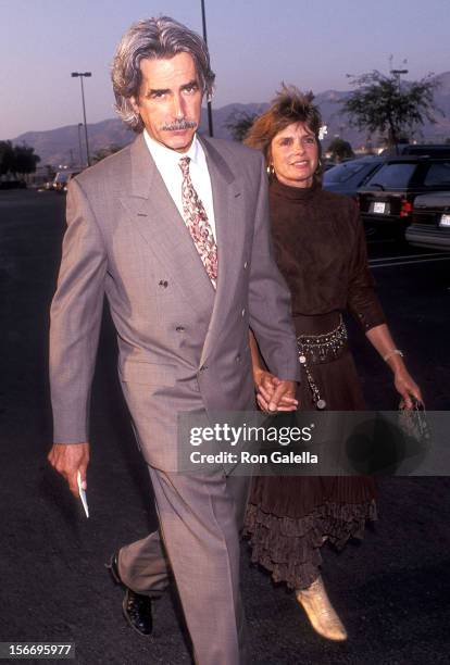 Actor Sam Elliott and actress Katharine Ross attend the Motion Picture & Television Fund's Ninth Annual Golden Boot Awards on August 17, 1991 at the...