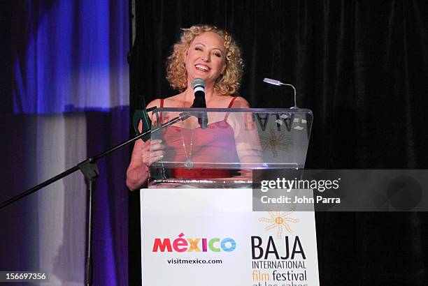 Virginia Madsen attends the Closing Night Gala during the Baja International Film Festival at Los Cabos Convention Center on November 17, 2012 in...