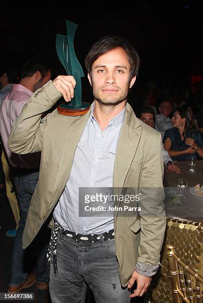 Gael Garcia Bernal attends the Closing Night Gala during the Baja International Film Festival at Los Cabos Convention Center on November 17, 2012 in...
