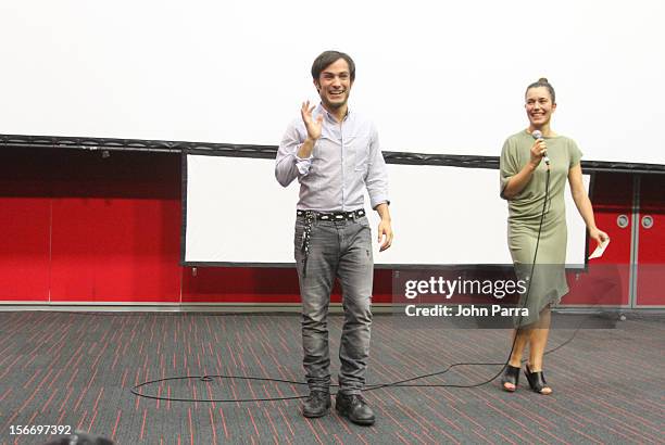 Gael Garcia Bernal attends the Closing Night Gala during the Baja International Film Festival at Los Cabos Convention Center on November 17, 2012 in...