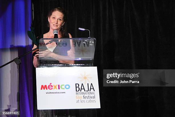 Melissa Leo attends the Closing Night Gala during the Baja International Film Festival at Los Cabos Convention Center on November 17, 2012 in Cabo...