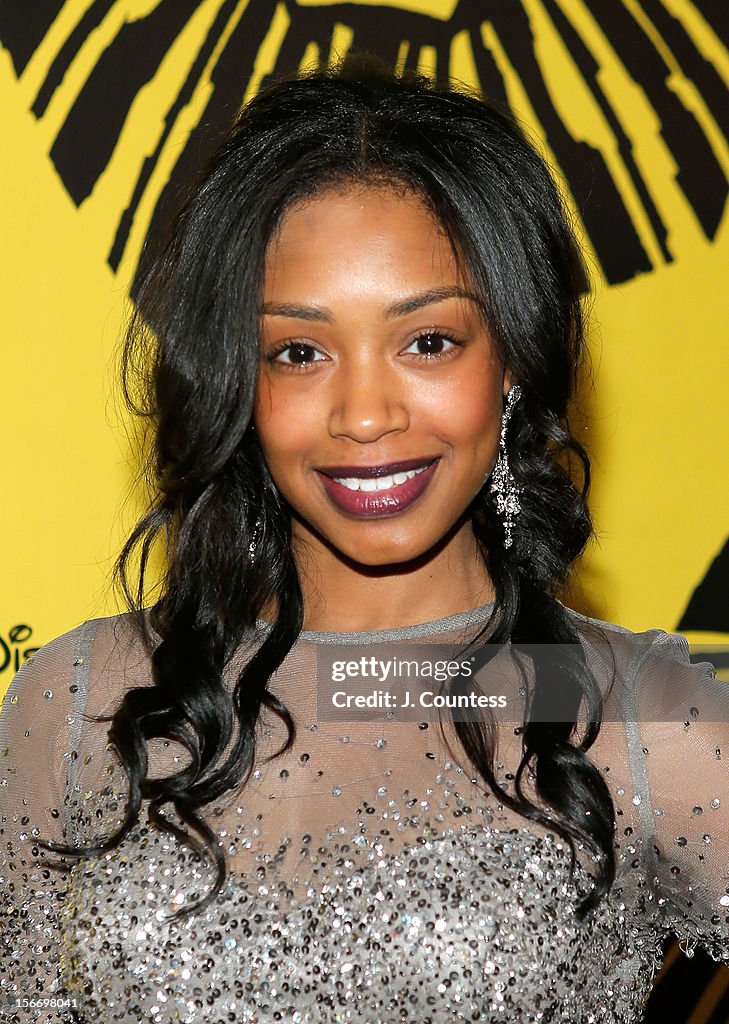 Actress Chantel Riley attends the afterparty for "The Lion King
