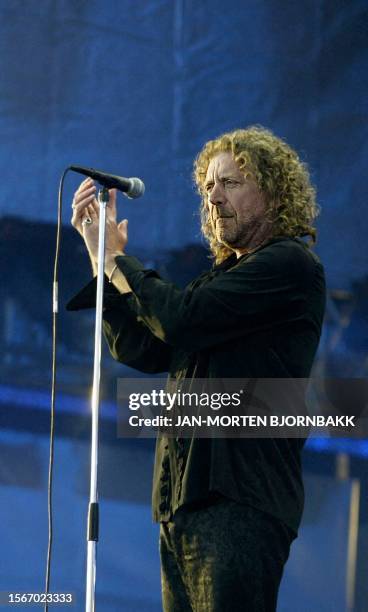 Robert Plant sings Led Zeppelin's "Whole Lotta Love" at a star-studded AIDS benefit, The 46664 Arctic Concert, in the Norwegian Arctic city of...