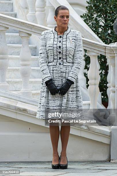 Princess Stephanie of Monaco attends the Monaco National Day Celebrations in the Monaco Palace Courtyard on November 19, 2012 in Monaco, Monaco.