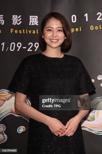 Japanese actress Masami Nagasawa attended 2012 Golden Horse Film Festival on Saturday November 17, 2012 in Taipei, Taiwan, China.