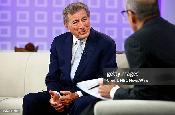 Tony Bennett appears on NBC News' "Today" show --