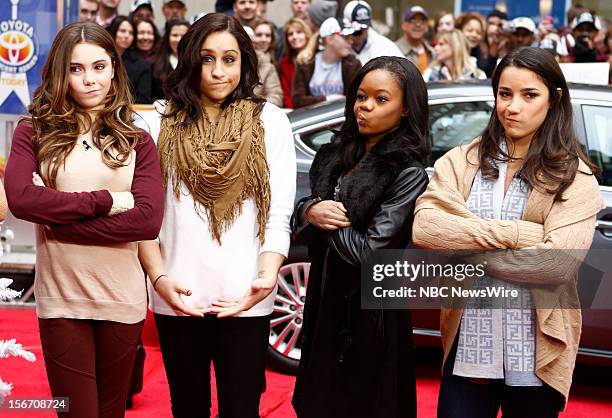 McKayla Maroney, Jordyn Wieber, Gabby Douglas and Aly Raisman appear on NBC News' "Today" show --