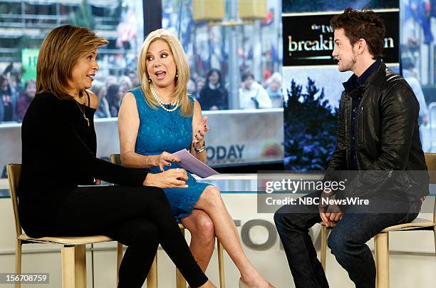 Hoda Kotb, Kathie Lee Gifford and Jackson Rathbone appear on NBC News' "Today" show --