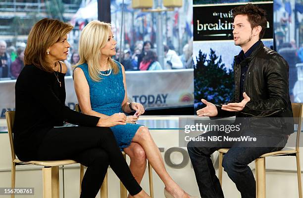 Hoda Kotb, Kathie Lee Gifford and Jackson Rathbone appear on NBC News' "Today" show --