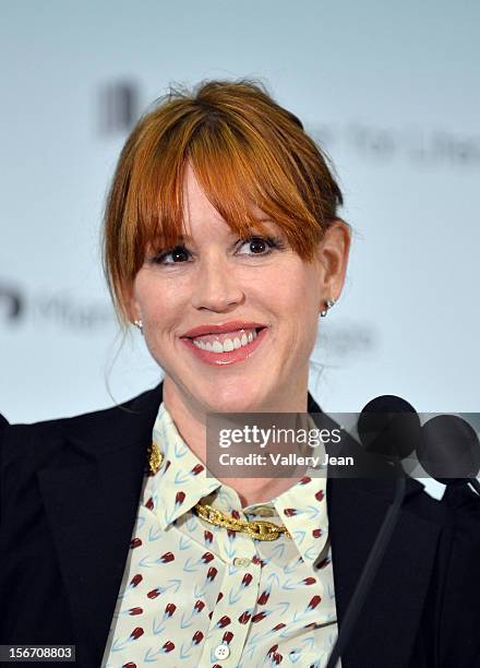 Molly Ringwald discusses and signs copies of 'When it Happens to You: A Novel in Stories' at Miami International Book Fair at Miami Dade College on...