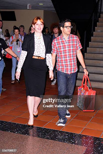 Molly Ringwald and husband Panio Gianopoulos discusses and signs copies of 'When it Happens to You: A Novel in Stories' at Miami International Book...