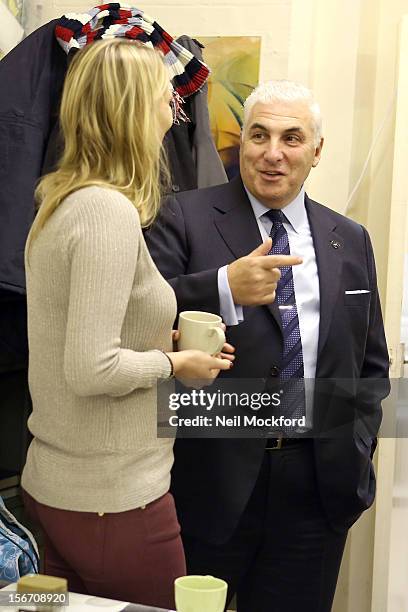 Mitch Winehouse and Kiera Chaplin help out making tea to show what funds raised by The Amy Winehouse Foundation are being used for at The Pillion...