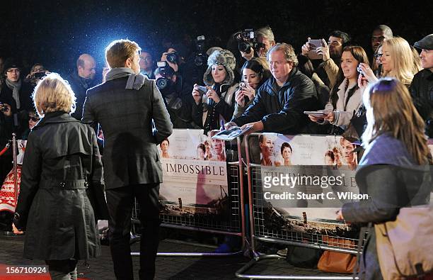 Ewan McGregor attends the UK charity premiere of 'The Impossible' at BFI IMAX on November 19, 2012 in London, England.