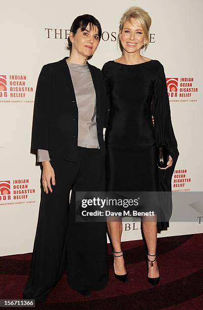 Spanish tsunami survivor Maria Belon and actress Naomi Watts attend the UK charity premiere of 'The Impossible' at BFI IMAX on November 19, 2012 in...