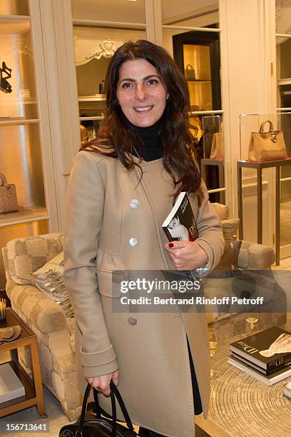 Denise Vilgrain attends the signing of Francis Huster's book "And Dior Created Woman" at Dior Boutique on November 19, 2012 in Paris, France.