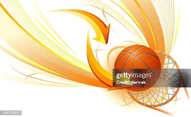 basketball - netting stock illustrations