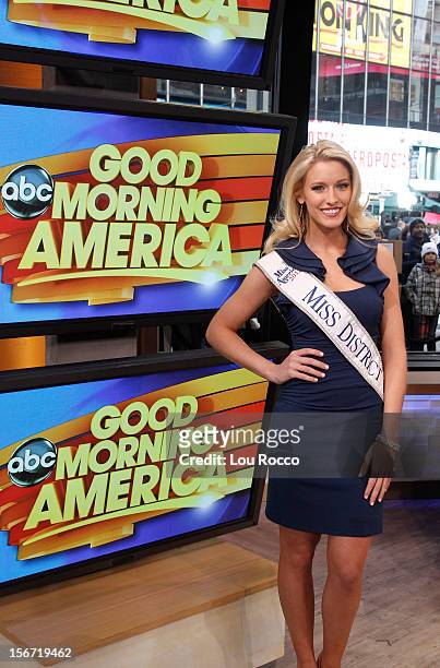 Miss USA contestant Allyn Rose appears on "Good Morning America," 11/19/12, airing on the Walt Disney Television via Getty Images Television Network....