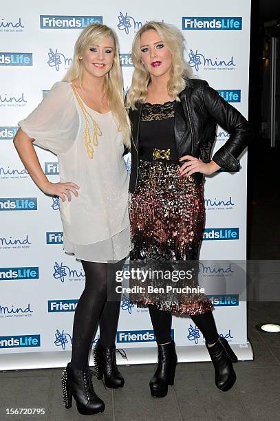 Alana Macfarlane and Lisa Macfarlane of "The Mac Twins" attend the Mind Mental Health Media Awards at BFI Southbank on November 19, 2012 in London,...