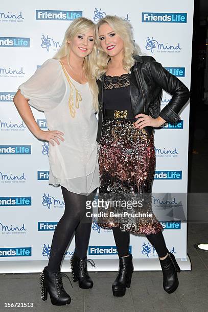 Alana Macfarlane and Lisa Macfarlane, The Mac Twins attend the Mind Mental Health Media Awards at BFI Southbank on November 19, 2012 in London,...
