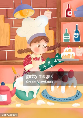 Illustrative Cake Making High-Res Vector Graphic - Getty Images