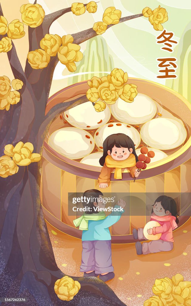 Illustration winter solstice throttle