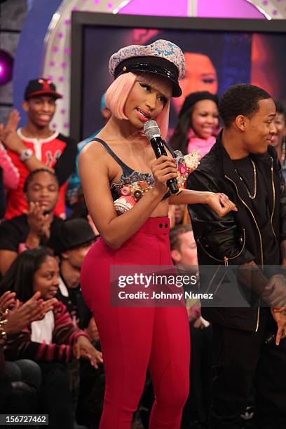 Nicki Minaj Visits Bets 106 Park Photos and Premium High Res Pictures