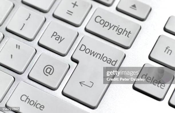 pay/copyright computer keyboard - forbidden symbol stock pictures, royalty-free photos & images