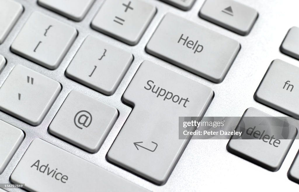 Online help/support computer keyboard