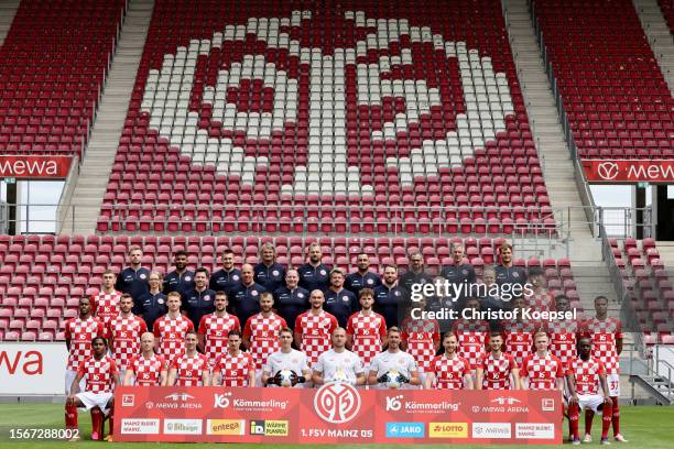 First row from up starts with Jannes Ehresmann, video analyst, Tijan Njie, video analyst, Marc Heidenmann, assistant coach, Stephan Kuhnert,...