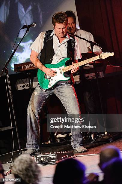 Keith Howland of the rock band Chicago performs on stage during the 2012 Musicians On Call benefit concert at B.B. King Blues Club & Grill on...