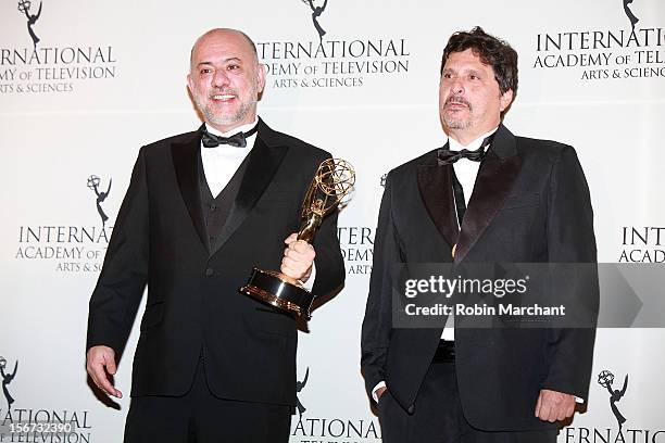 Producer/director Claudio Torres and Writer Mauro Wilson attend the 40th International Emmy Awards on November 19, 2012 in New York City.