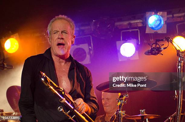 James Pankow of the rock band Chicago performs during the Musician's On Call 2012 Benefit>> at B.B. King Blues Club & Grill on November 19, 2012 in...