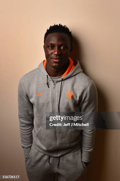 Victor Wanyama, 21 years, Celtic midfielder and Kenyan International footballer relaxes at his home on November 15, 2012 in Glasgow, Scotland. Having...