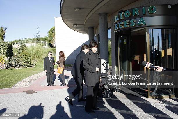 Rita Irasema attends the funeral for Emilio Aragon, known as 'Miliki' on November 19, 2012 in Madrid, Spain. The famous clown, who died at age 83,...