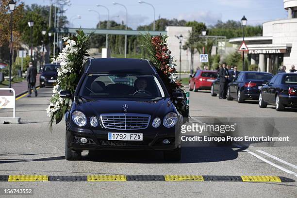 Funeral for Emilio Aragon, known as 'Miliki' on November 19, 2012 in Madrid, Spain. The famous clown, who died at age 83, formed the famous and...